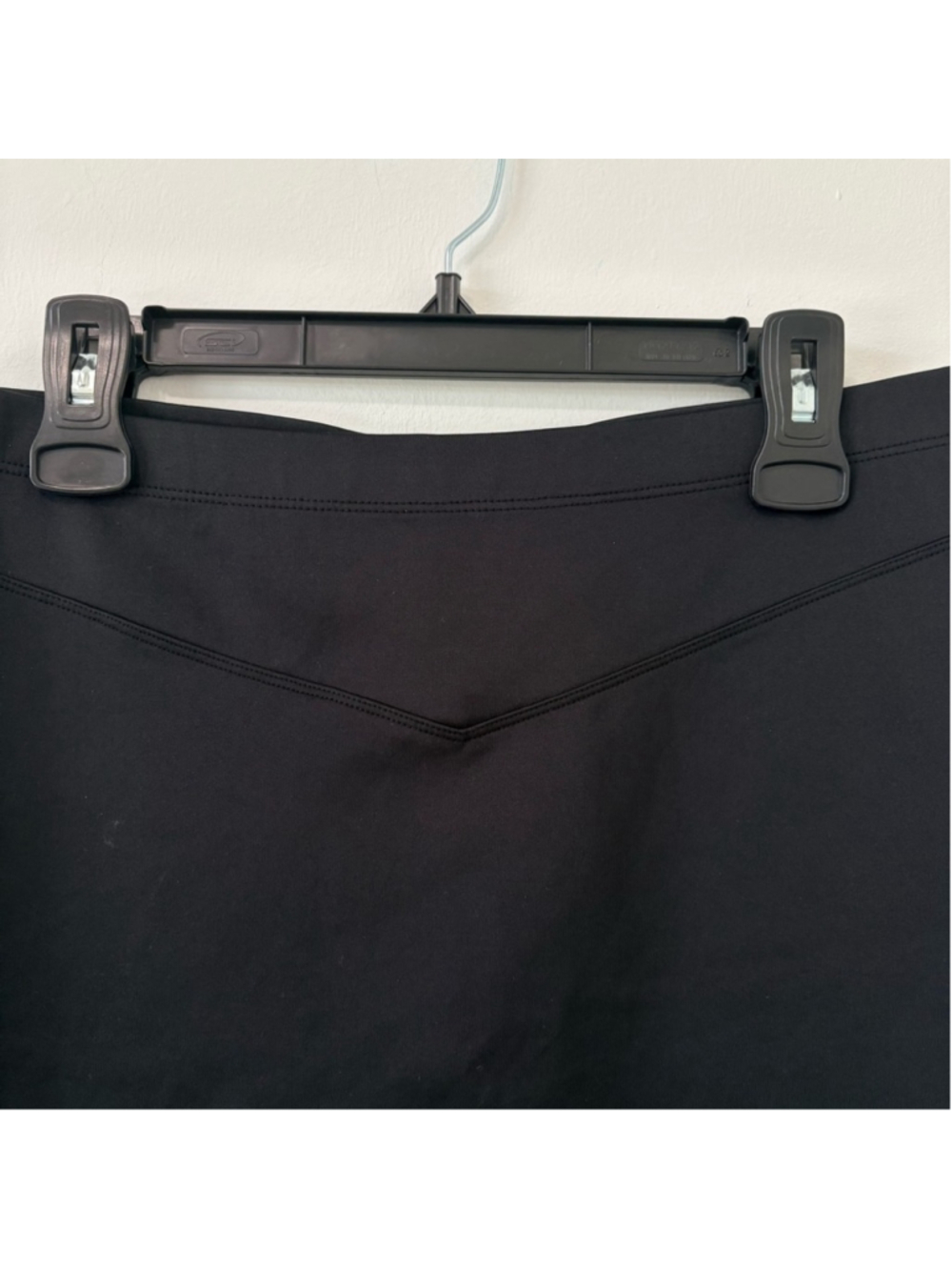 Free People Ponte Knit Mini Skirt Sz L Black EUC - Picture 3 of 8